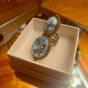 Golden Hills Turquoise Ring (Size 9)